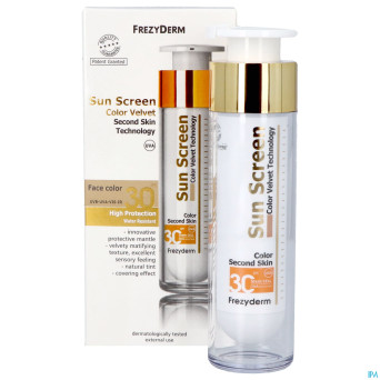 Frezyderm sunscreen velvet color face spf30 50ml