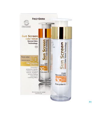 Frezyderm sunscreen velvet color face spf30 50ml