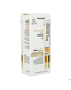 Frezyderm sunscreen velvet body spf50+125ml