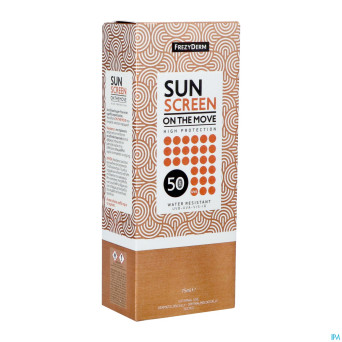 Frezyderm sunscreen mist onthemovespray spf50 75ml