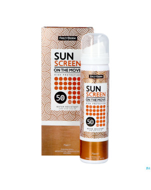 Frezyderm sunscreen mist onthemovespray spf50 75ml