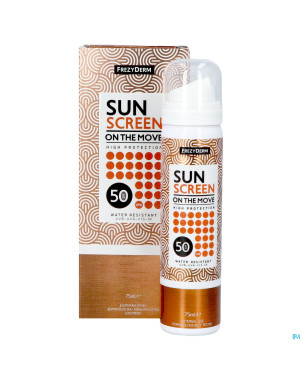 Frezyderm sunscreen mist onthemovespray spf50 75ml