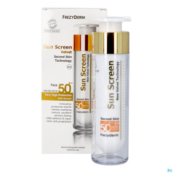 Frezyderm sunscreen velvet face spf 50+ 50ml