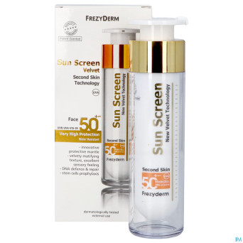 Frezyderm sunscreen velvet face spf 50+ 50ml
