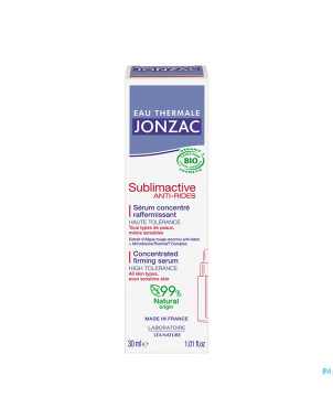 Jonzac sublimactive serum concentre raff. bio 30ml