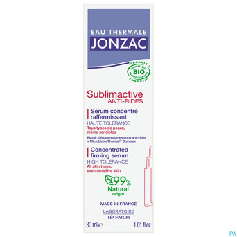 Jonzac sublimactive serum concentre raff. bio 30ml