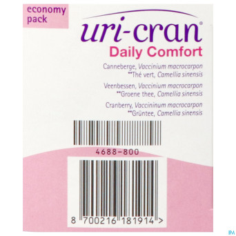 Uri-cran daily comfort    comp 120