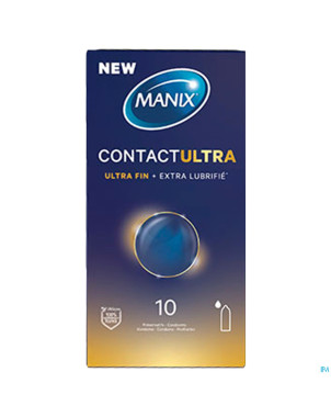 Manix ultra feel extra lube preservatifs 10