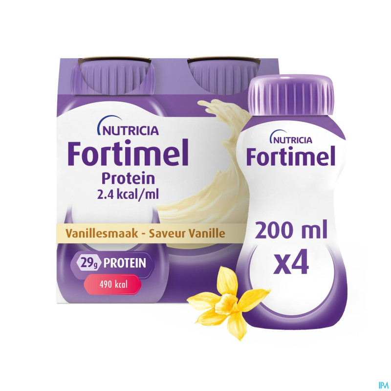 Fortimel protein 2.4kcal vanille 4x200ml
