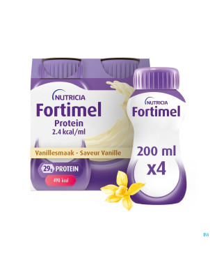 Fortimel protein 2.4kcal vanille 4x200ml