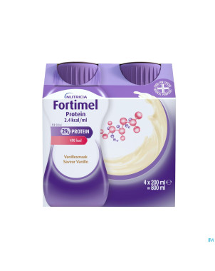 Fortimel protein 2.4kcal vanille 4x200ml