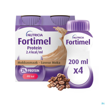Fortimel protein 2.4kcal moccha 4x200ml