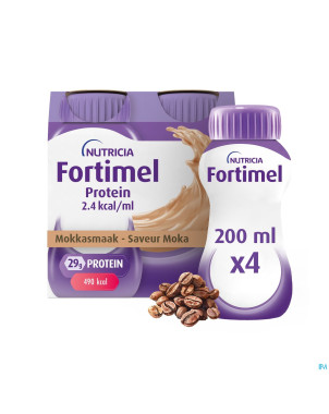 Fortimel protein 2.4kcal moccha 4x200ml