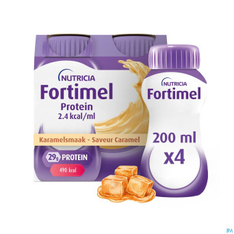Fortimel protein 2.4kcal caramel 4x200ml