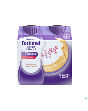 Fortimel protein 2.4kcal caramel 4x200ml