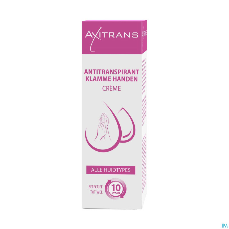 Axitrans mains moites creme tube 50ml