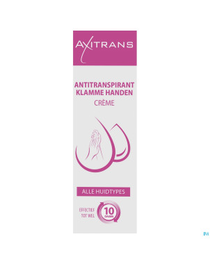 Axitrans mains moites creme tube 50ml