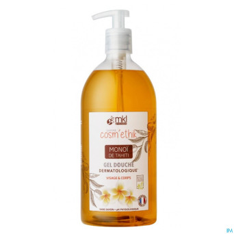 Cosm'ethik gel douche monoi fl pompe 1l