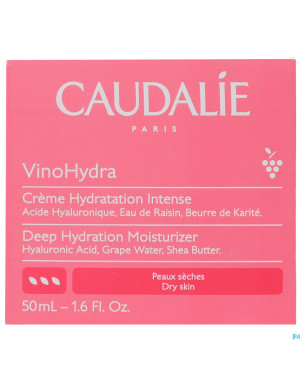 Caudalie vinohydra creme hydratation intense 50ml