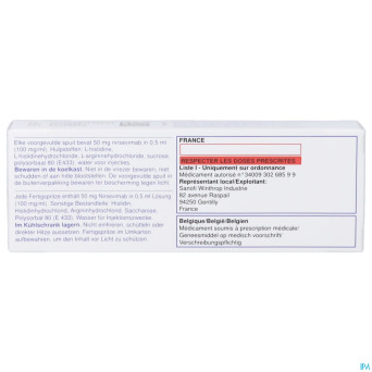 Beyfortus 50mg sol. inj. seringue preremplie