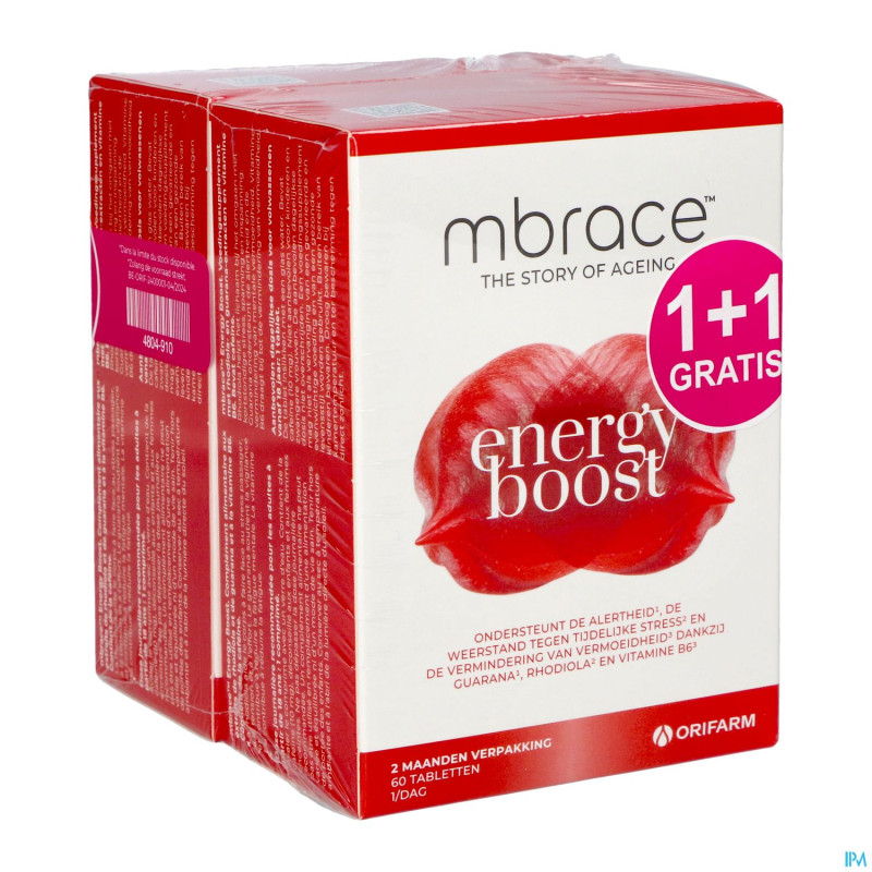 Mbrace energy boost comp 60x2 1+1 gratuit