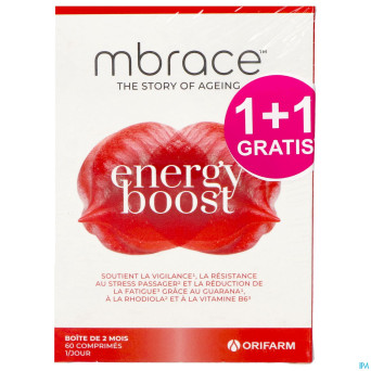 Mbrace energy boost comp 60x2 1+1 gratuit