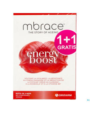 Mbrace energy boost comp 60x2 1+1 gratuit