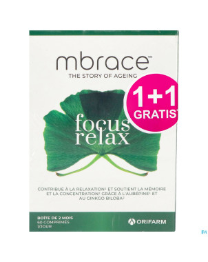 Mbrace focus & relax comp 60x2 1+1 gratuit