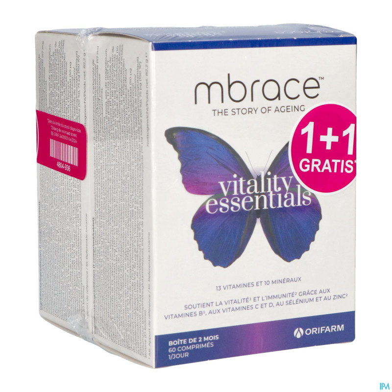 Mbrace vitality essentials comp 60x2 1+1 gratuit