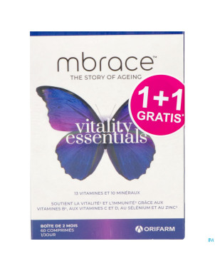 Mbrace vitality essentials comp 60x2 1+1 gratuit