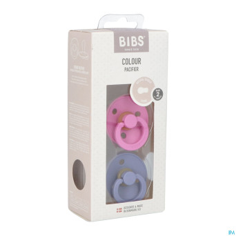 Bibs 2 tetine duo bubblegum/peri