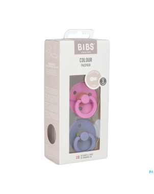 Bibs 2 tetine duo bubblegum/peri