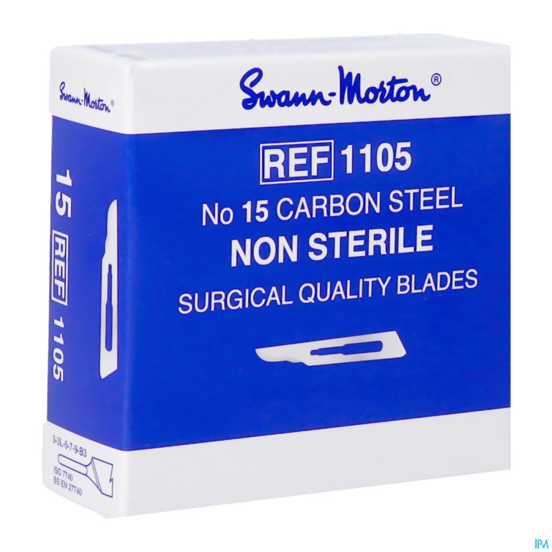 Swann-morton lames bistouris n/st n15 100 consulta