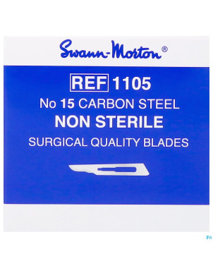 Swann-morton lames bistouris n/st n15 100 consulta