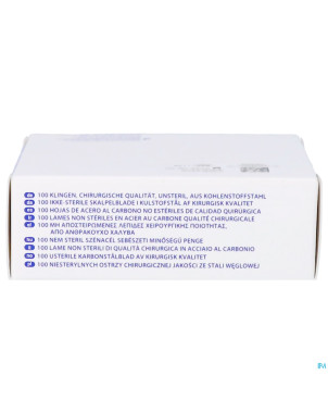 Swann-morton lames bistouris n/st n15 100 consulta