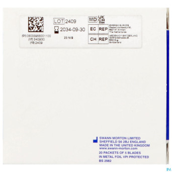 Swann-morton lames bistouris n/st n23 100 consulta