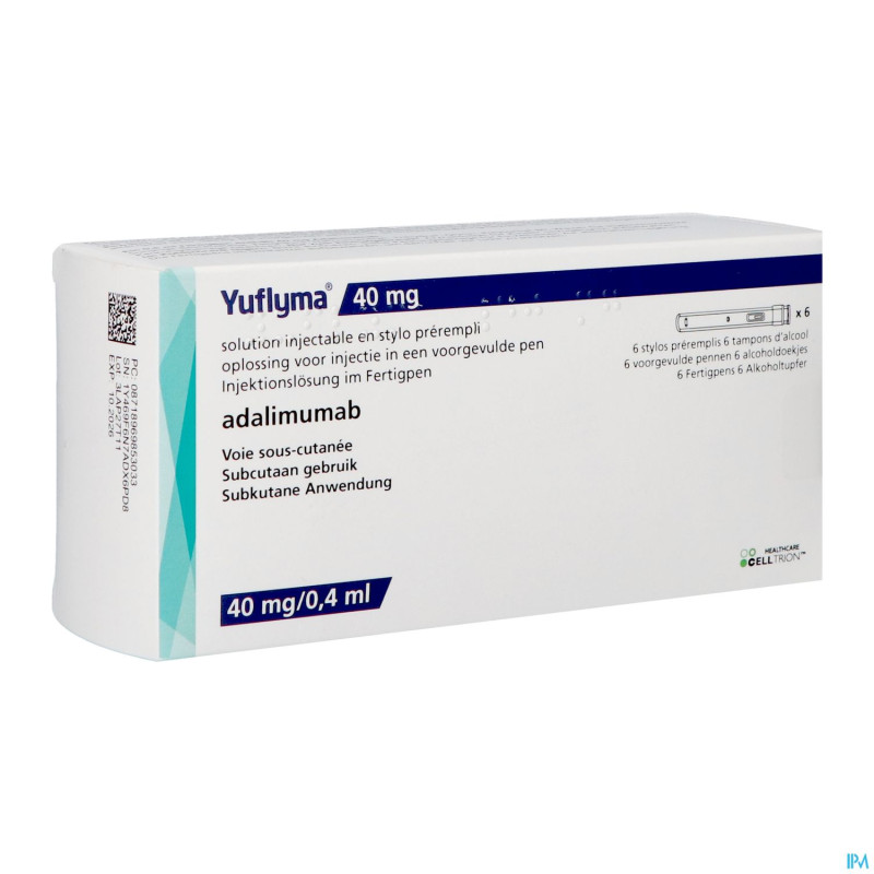 Yuflyma 40mg orifarm stylo prerempli 6+6 ling. alc