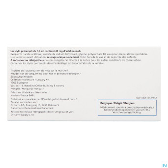 Yuflyma 40mg orifarm stylo prerempli 6+6 ling. alc