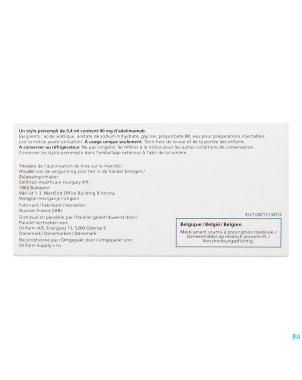 Yuflyma 40mg orifarm stylo prerempli 6+6 ling. alc