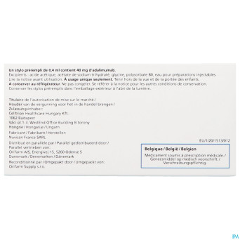 Yuflyma 40mg orifarm stylo prerempli 6+6 ling. alc