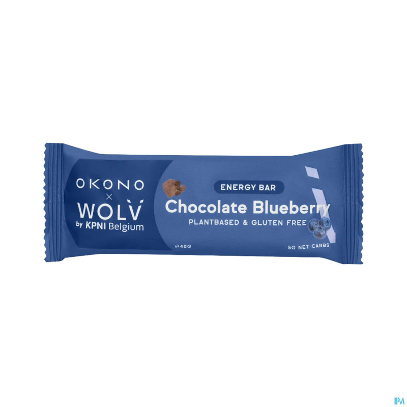 Okono bar energy chocolate blueberry 40g