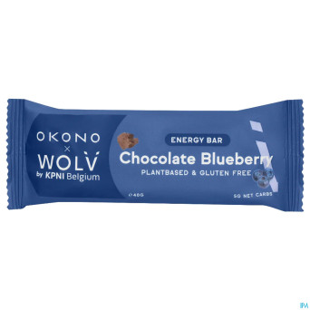 Okono bar energy chocolate blueberry 40g