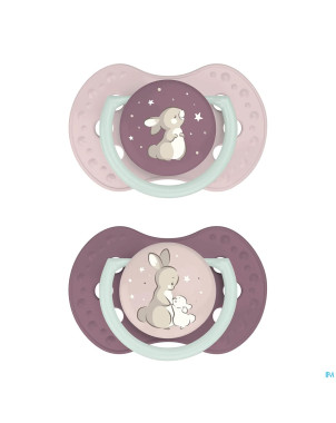 Difrax dynamic sucette day&night assorti 0-3m 2