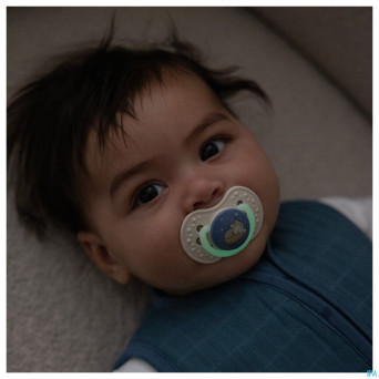 Difrax dynamic sucette day&night boy 3-6m 2