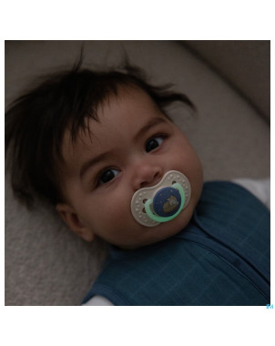 Difrax dynamic sucette day&night boy 3-6m 2