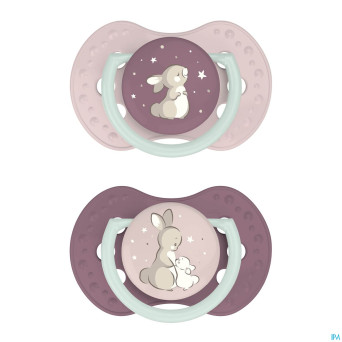 Difrax dynamic sucette day&night girl 3-6m 2