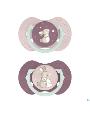 Difrax dynamic sucette day&night girl 3-6m 2