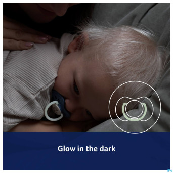 Difrax dynamic sucette day&night boy 6-18m 2