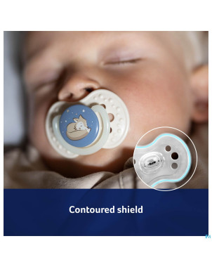 Difrax dynamic sucette day&night boy 6-18m 2