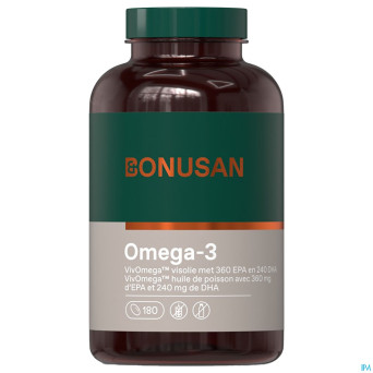 Omega 3 softcaps 180 bonusan